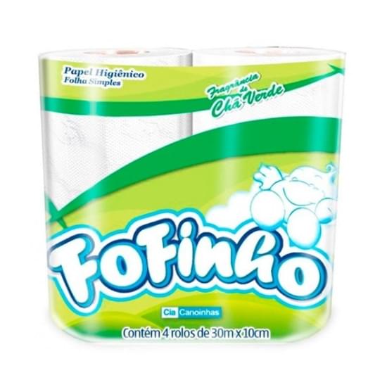 Imagem de Papel higiênico fofinho folha dupla perfumado cha verde 30m | pacote com 4 unidades