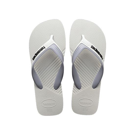 Imagem de Sandalia havaiana masculina dual branco/cinza gelo 45/46