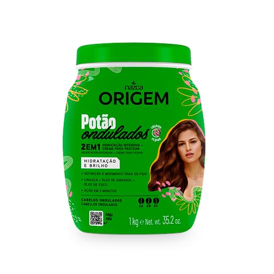 Imagem de Creme de tratamento origem 1kg 2 em 1 potão ondulados