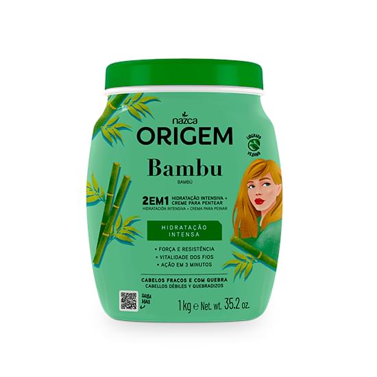 Imagem de Creme de tratamento origem 1kg 2 em 1 bambu