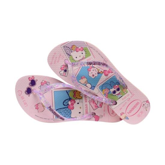 Imagem de Sandalias havaianas kids slim hello kitty rosa ballet 23/24