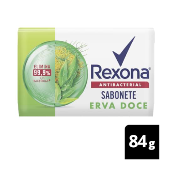 Imagem de Sabonete em barra antibacterial erva-doce rexona 84g