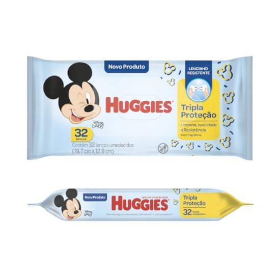 Imagem de Toalha umedecida disney baby huggies tripla proteção | com 32 unidades