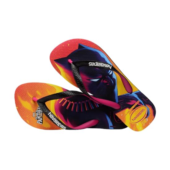 Imagem de Sandália havaianas masculina top marvel preto/pink eletric 29/30