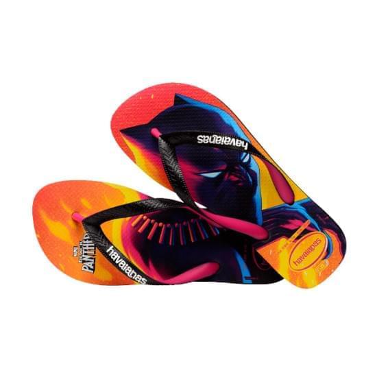 Imagem de Sandália havaianas masculina top marvel preto/pink eletric 37/38