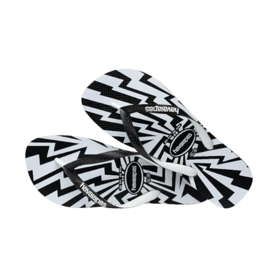 Imagem de Sandália havaianas masculina top crash mix preto/branco 37/38