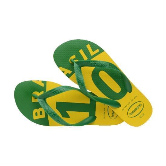 Imagem de Sandália havaianas unissex brasil 10 amarelo citrico 41/42