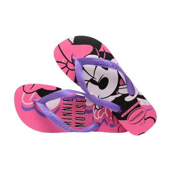 Imagem de Sandalia havaiana masculina top disney rosa/rosa 33/34