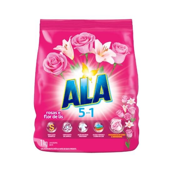 Imagem de Ala lav roup po sc 1kg rosa flor d lis