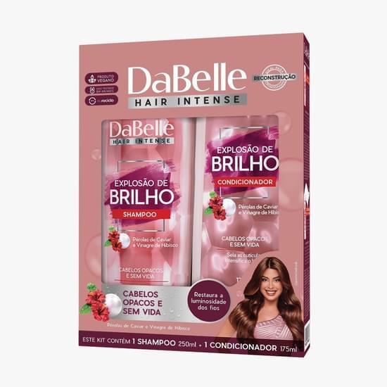 Imagem de Kit dabelle hair intense explosão de brilho shampoo 250ml + condicionador 175ml