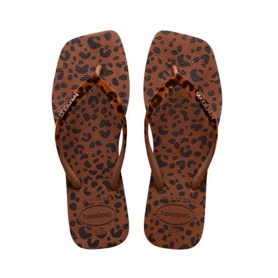 Imagem de Sandália havaianas feminina slim square velvet ferrugem 37/38