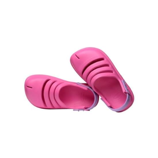 Imagem de Sandália havaianas infantil kids clog pink flux/roxo prisma 35/36