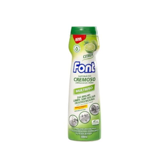 Imagem de Saponáceo cremoso multiuso com detergente citrus font squeeze 300ml