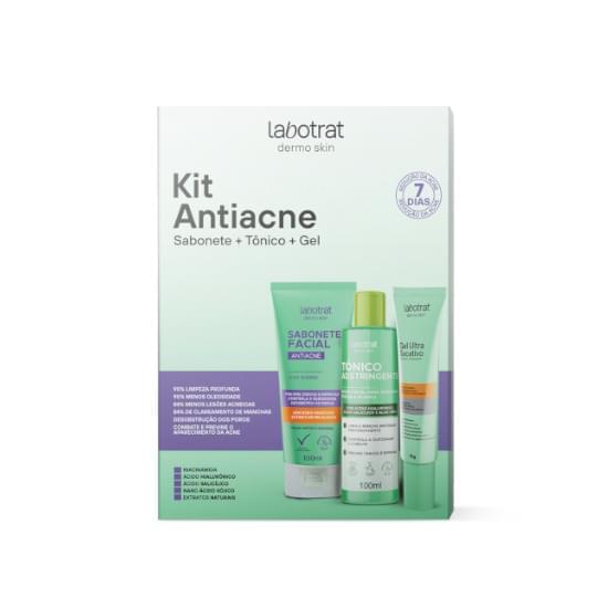 Imagem de Kit facial antiacne labotrat sabonete + tônico + gel