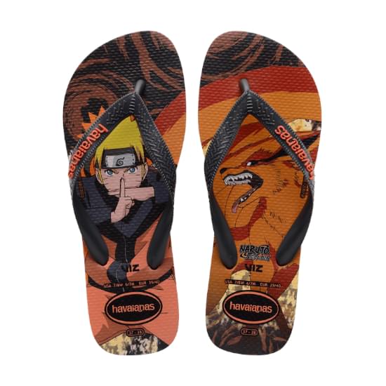 Imagem de Sandália havaianas masculina top naruto ceramica 35/36