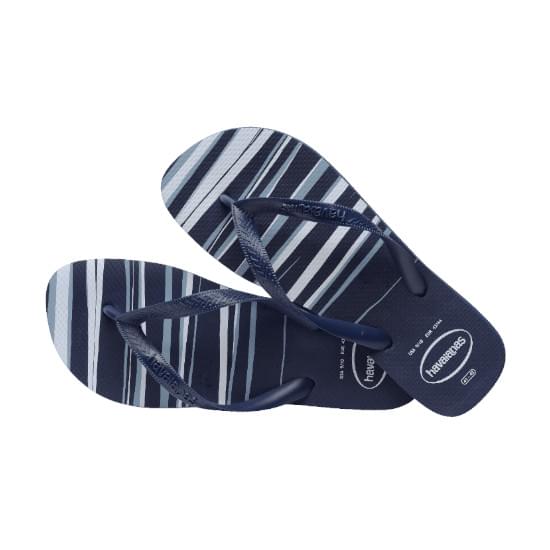 Imagem de Sandália havaianas masculina top basic marinho/marinho/branco 35/36