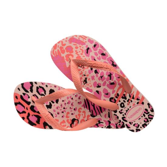 Imagem de Sandália havaianas feminina top animals rosa ballet/rosa 23/24