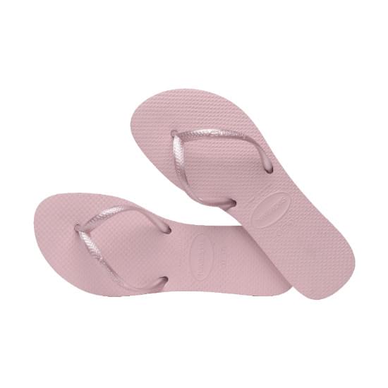 Imagem de Sandalia havaiana feminina flat rosa peonia 33/34