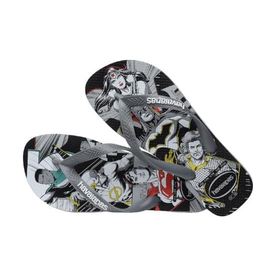 Imagem de Sandália havaianas masculino top herois dc cinza/preto/grafite 41/42