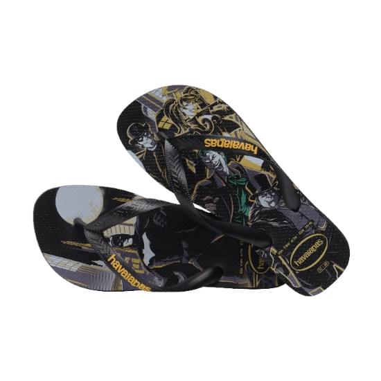 Imagem de Sandália havaianas masculino top herois dc preto/preto/amarelo daffodil 41/42