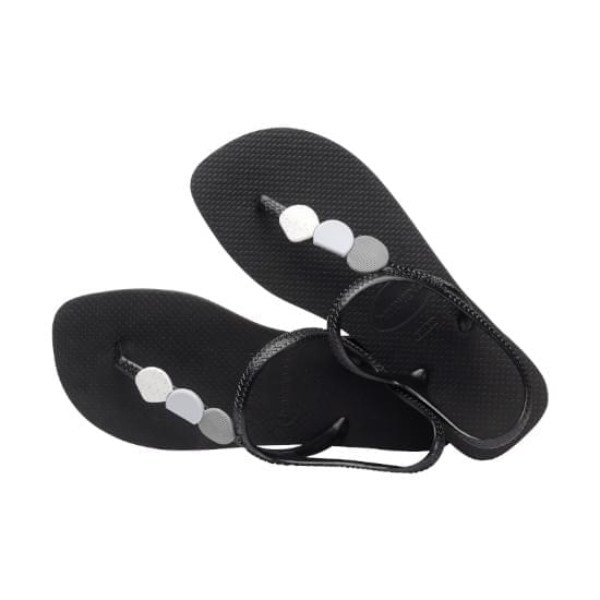 Imagem de Sandália havaiana feminina flash urban plus preto/preto 33/34