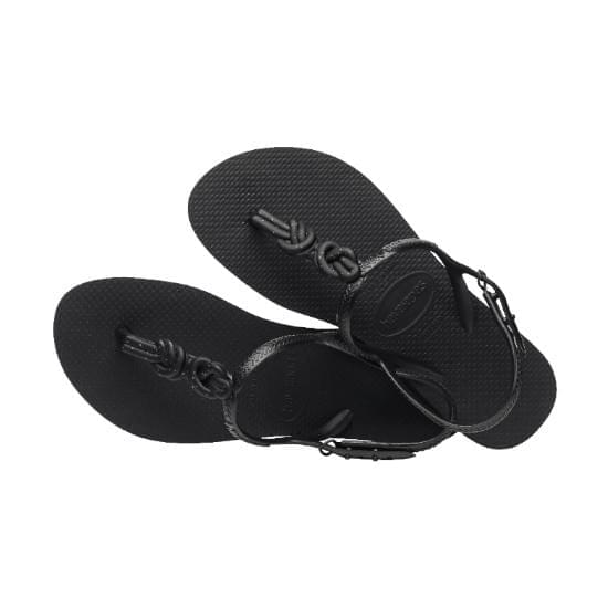 Imagem de Sandália havaianas feminina twist plus preto/preto 35/36