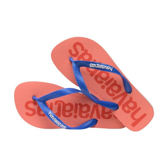 Imagem de Sandalias havaianas unissex top logomania2 branco 31/32