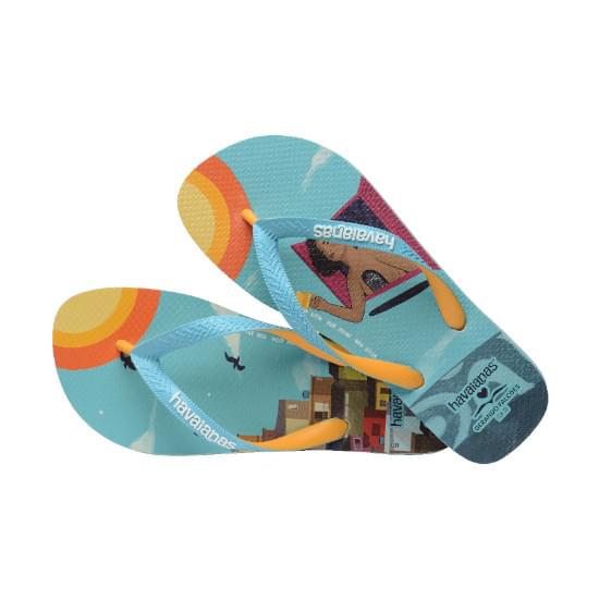 Imagem de Sandália havaiana unissex gerando falcões azul 41/42