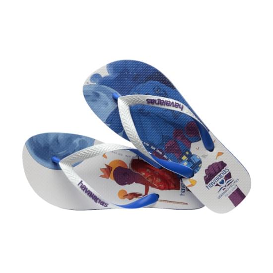 Imagem de Sandália havaiana unissex gerando falcões azul estrela/branco 39/40