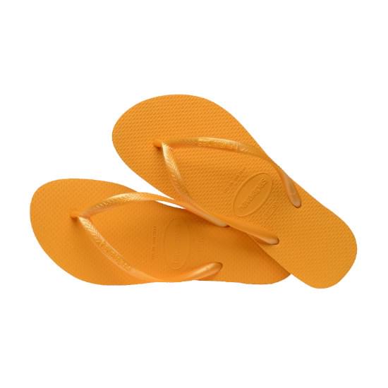 Imagem de Sandália havaianas feminina slim amarelo pop 37/38