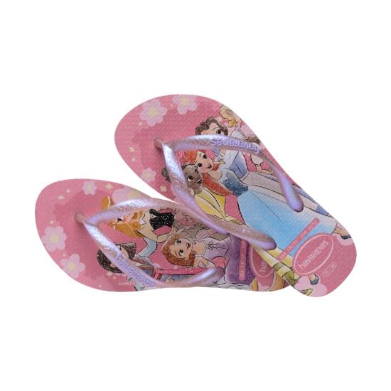 Imagem de Sandalias havaianas kids slim princess rosa peonia 27/28