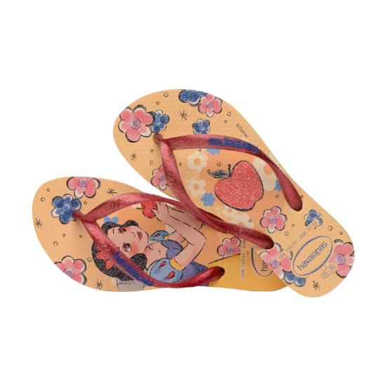 Imagem de Sandalias havaianas kids slim princess amarelo caja 23/24