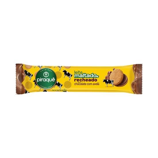 Imagem de Biscoito leite maltado recheio chocolate com avelã piraquê pacote 85g