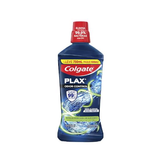 Imagem de Enxaguante bucal zero álcool colgate plax odor control frasco 750ml