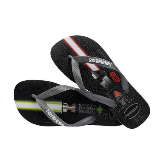 Imagem de Sandália havaianas masculina star wars cinza gelo 27/28