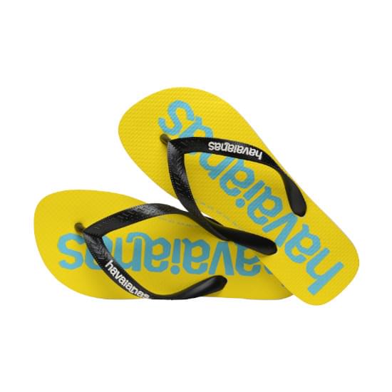 Imagem de Sandalias havaianas unissex top logomania2 branco/preto 23/24