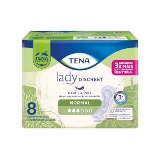 Imagem de Absorvente para incontinência urinária tena  lady discreet normal 08 unidades