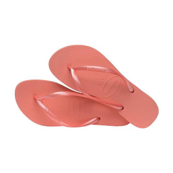 Imagem de Sandália havaianas feminina slim rosa peach 39/40