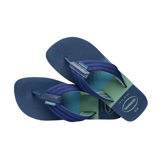 Imagem de Sandália havaianas masculina urban print azul indigo 39/40