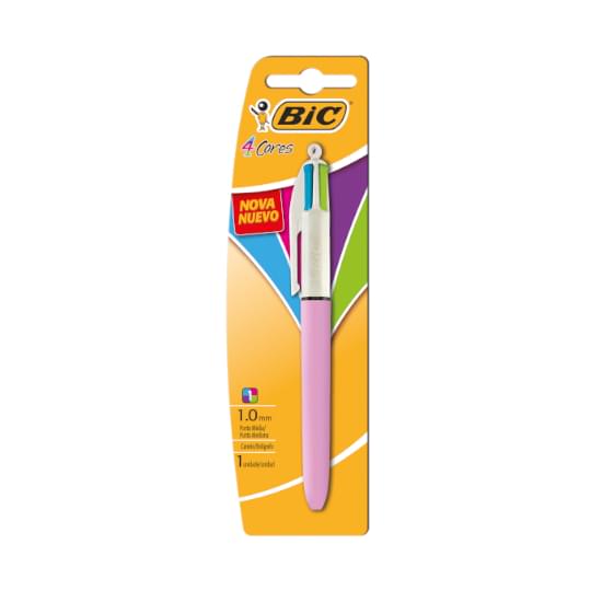 Imagem de Caneta bic 4 cores fashion rosa 1.0mm