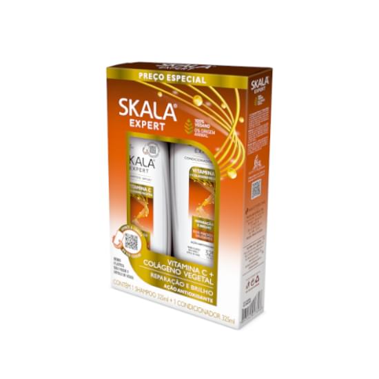 Imagem de Kit skala vitamina-c e colágeno vegetal shampoo 325ml e condicionador 325ml