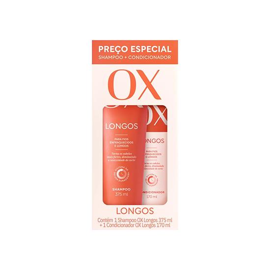 Imagem de Kit ox longos shampoo 375ml + condicionador 170ml