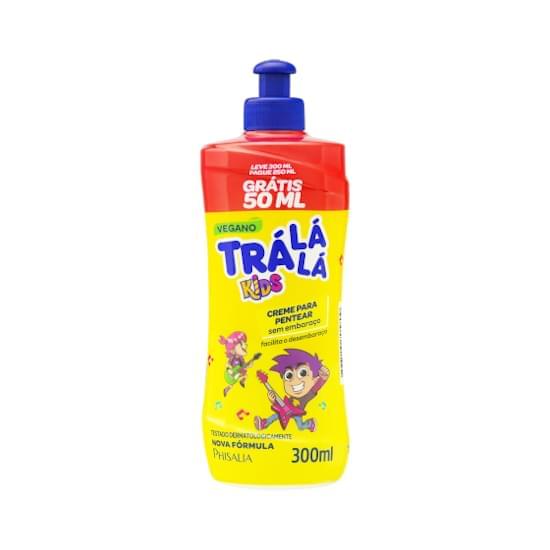 Imagem de Creme para pentear infantil trá lá lá kids sem embaraço leve 300ml pague 250ml