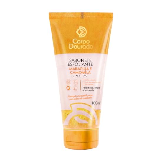 Imagem de Sabonete esfoliante líquido corpo dourado maracuja e camomila 180ml