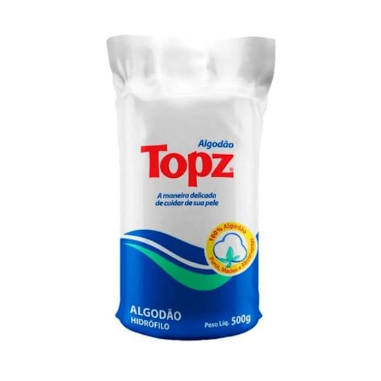 Imagem de Algodão hidrófilo topz rolo 500g