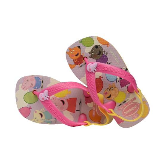 Imagem de Sandália havaianas infantil baby peppa pig amarelo citrico 22