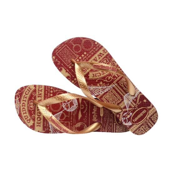 Imagem de Sandália havaianas masculino harry potter mogno 41/42