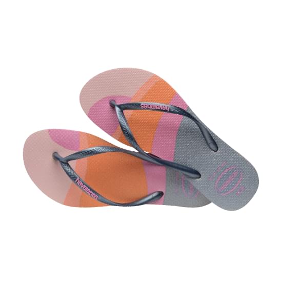 Imagem de Sandália havaianas feminina slim palette glow rosa peonia 35/36