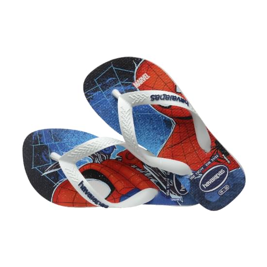 Imagem de Sandália havaianas infantil kids top marvel ii branco/branco 33/34