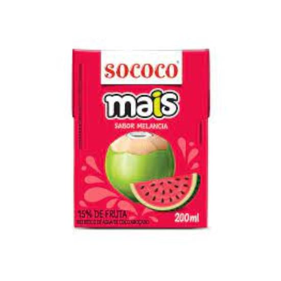 Imagem de Água de coco sococo mais melancia 200ml